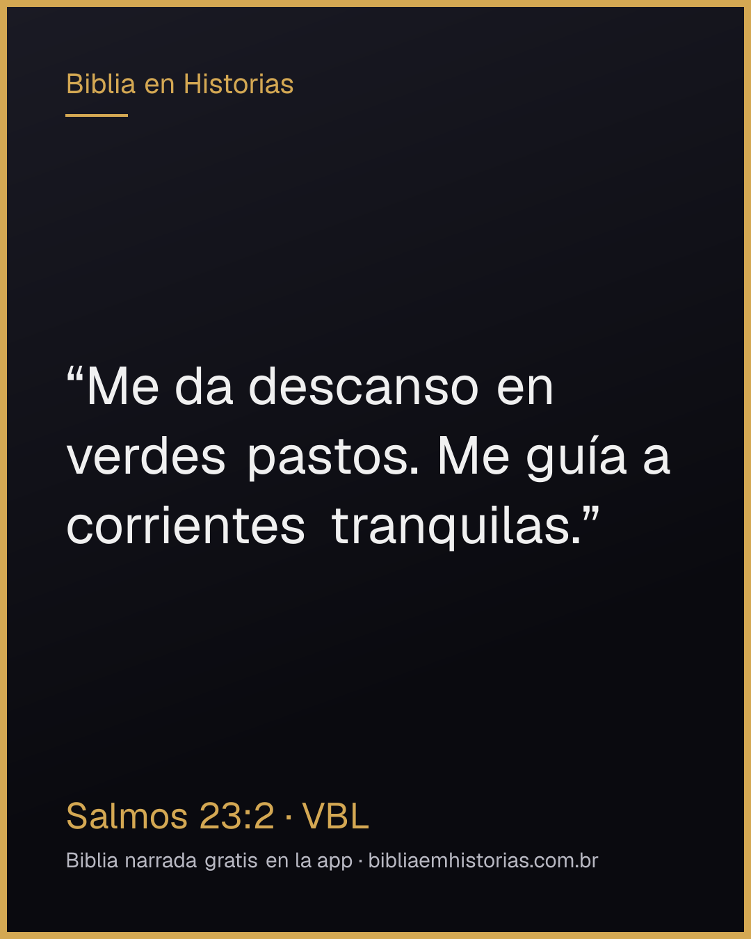 Imagen del versículo Salmos 23:2 para compartir