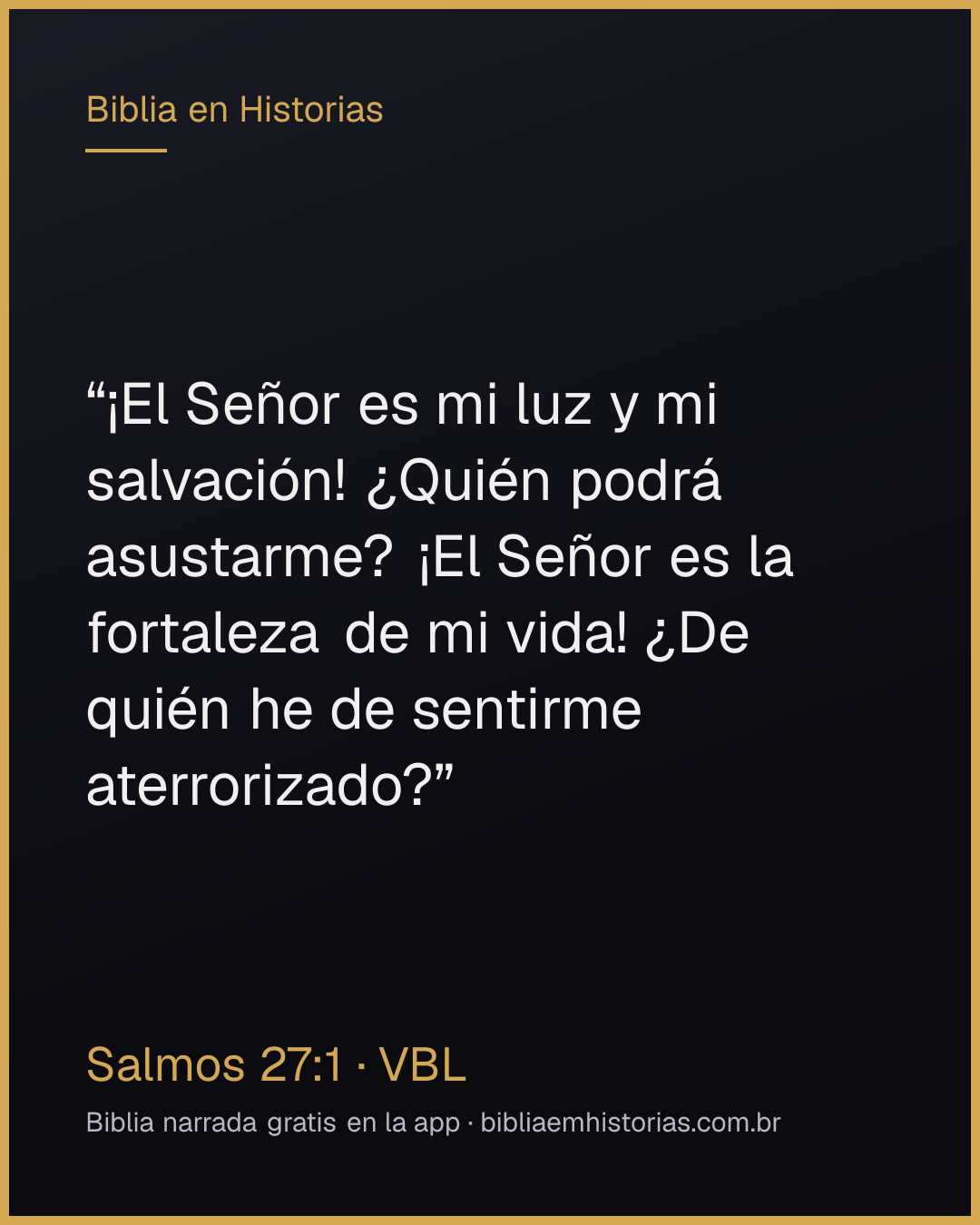 Imagen del versículo Salmos 27:1 para compartir
