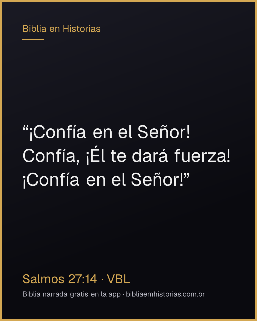 Imagen del versículo Salmos 27:14 para compartir