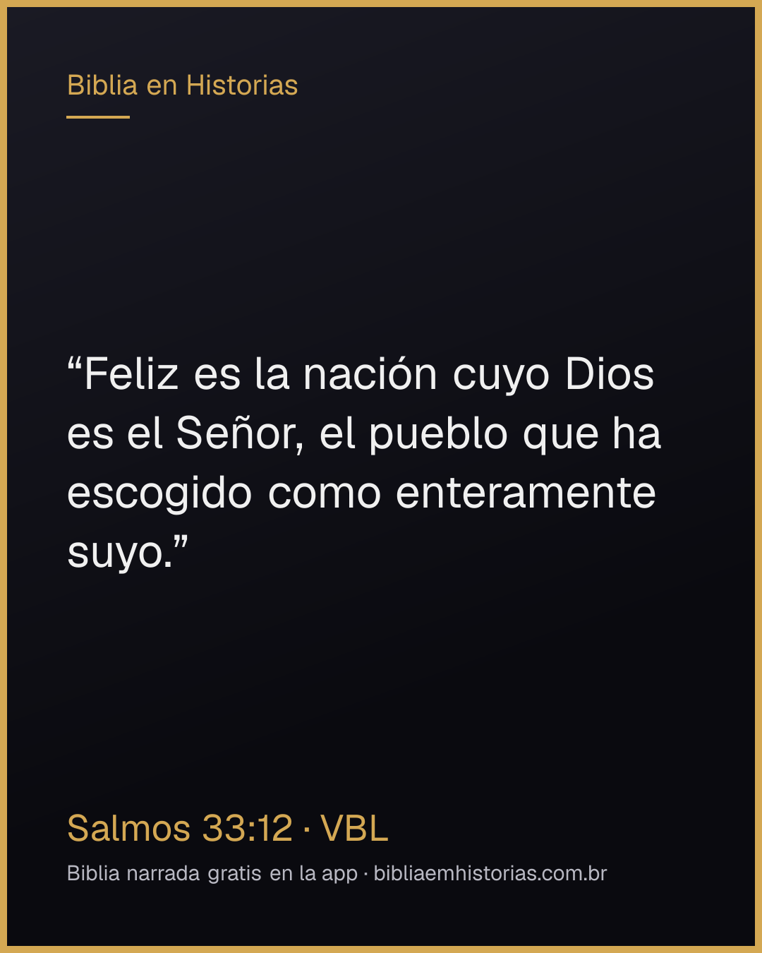 Imagen del versículo Salmos 33:12 para compartir