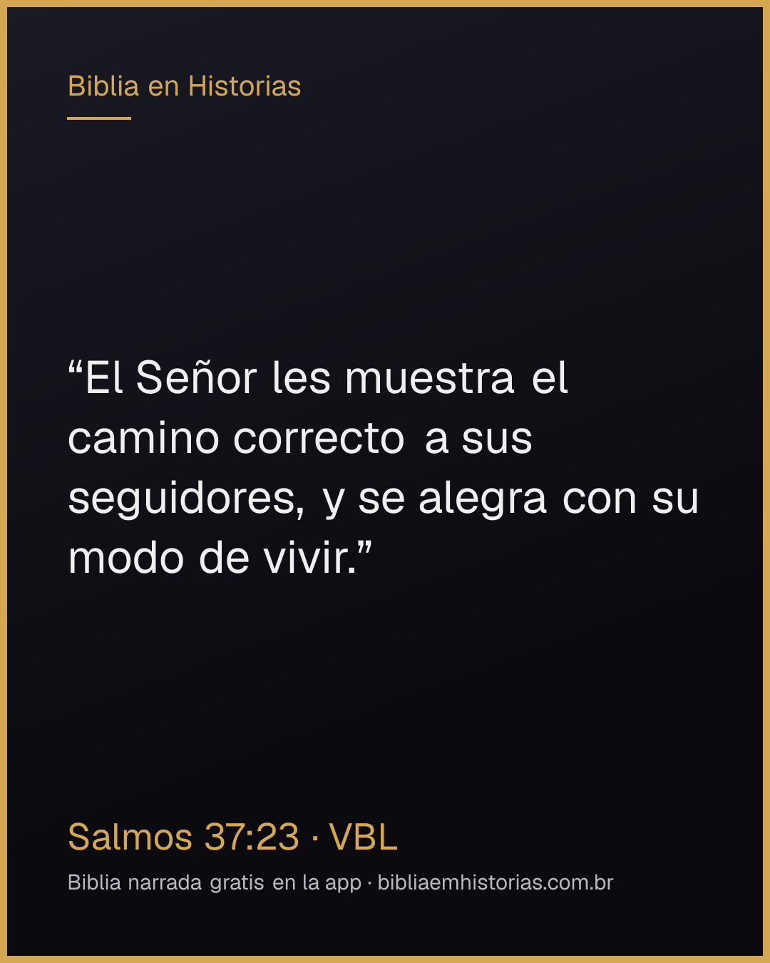 Imagen del versículo Salmos 37:23 para compartir