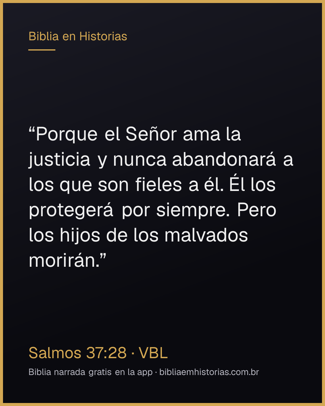 Imagen del versículo Salmos 37:28 para compartir