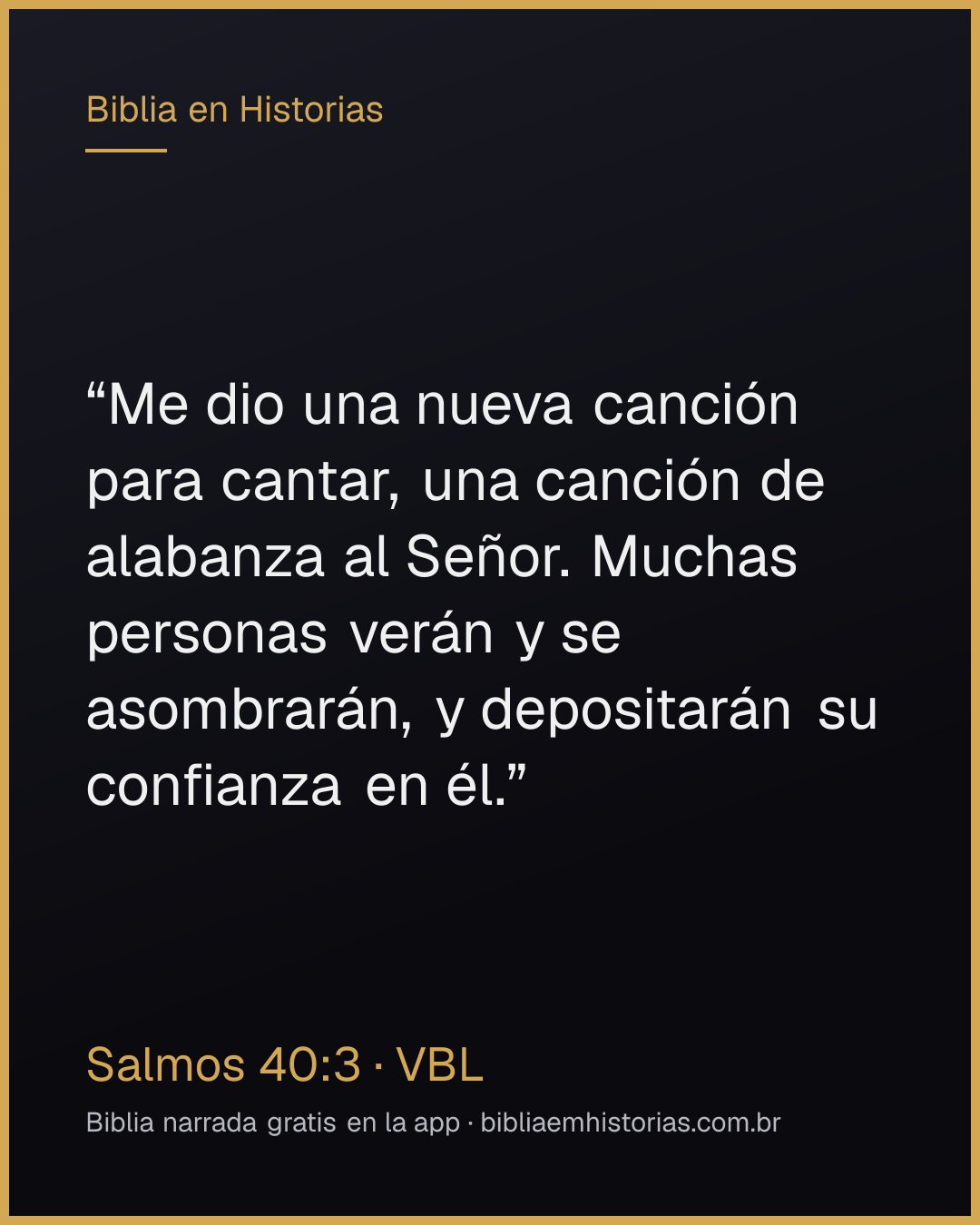 Imagen del versículo Salmos 40:3 para compartir