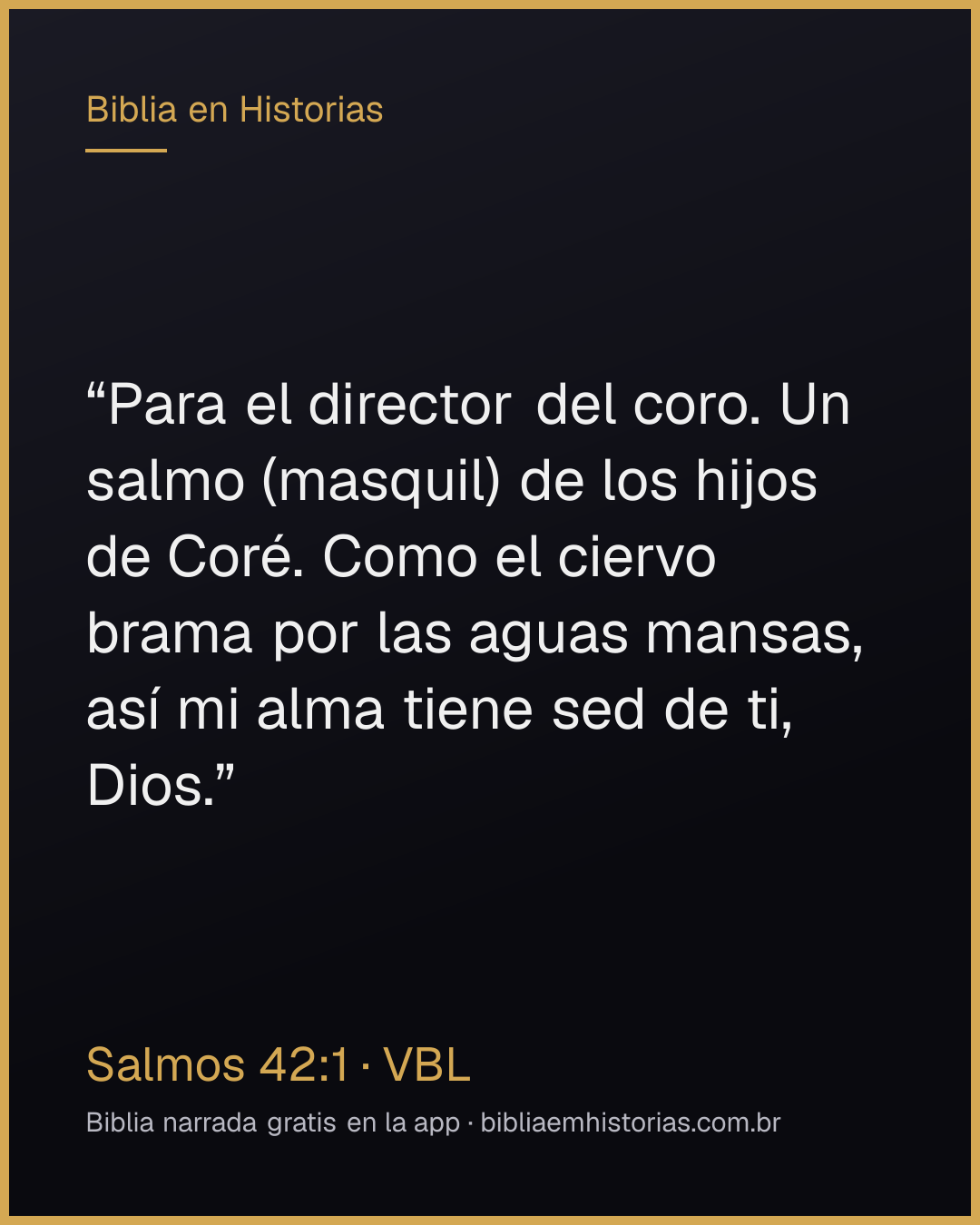 Imagen del versículo Salmos 42:1 para compartir