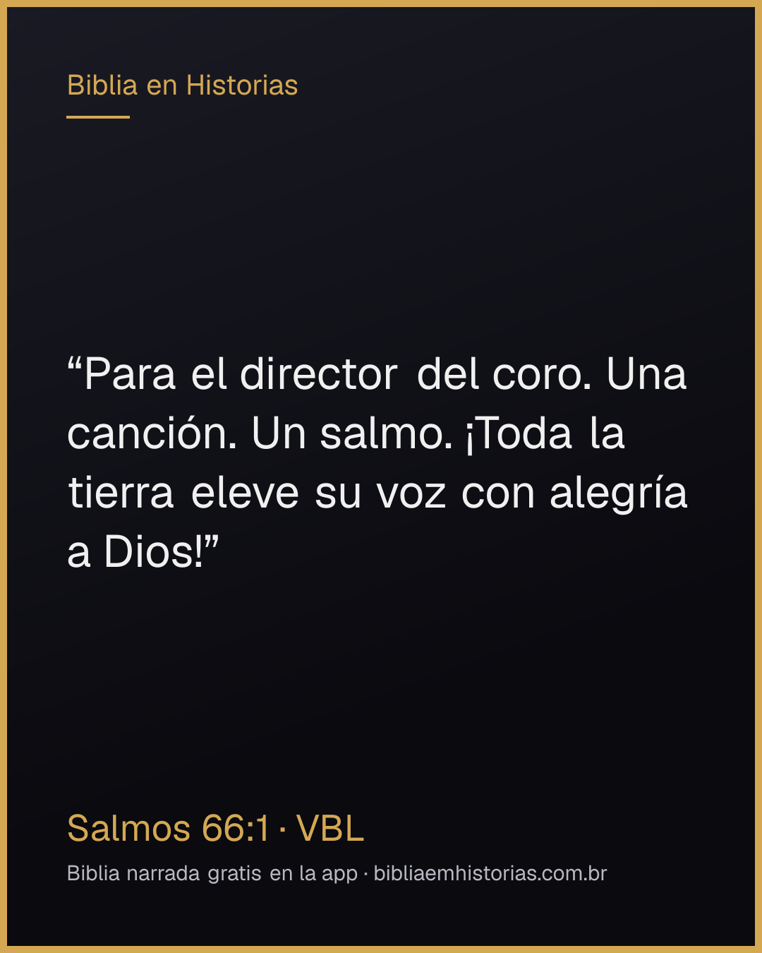 Imagen del versículo Salmos 66:1 para compartir
