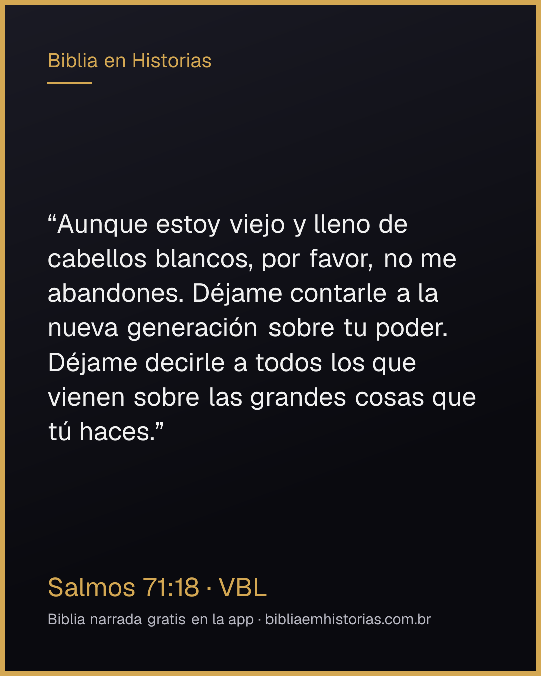 Imagen del versículo Salmos 71:18 para compartir