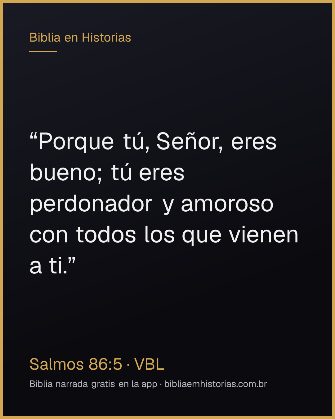 Imagen del versículo Salmos 86:5 para compartir