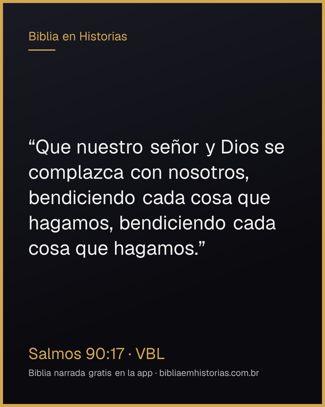 Imagen del versículo Salmos 90:17 para compartir
