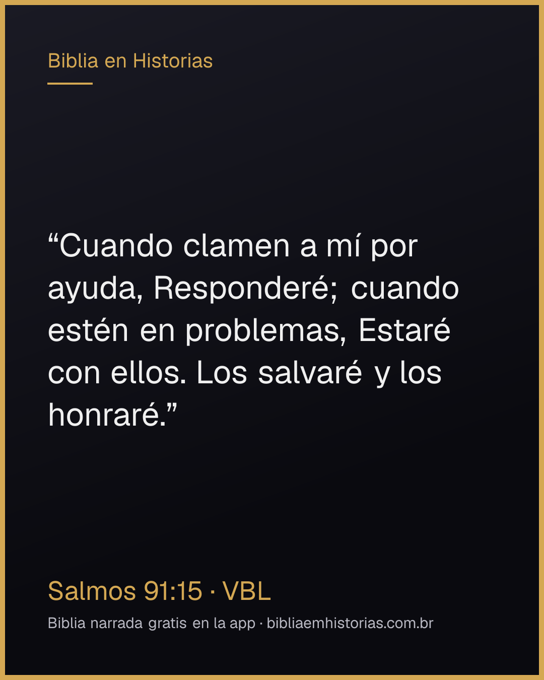 Imagen del versículo Salmos 91:15 para compartir