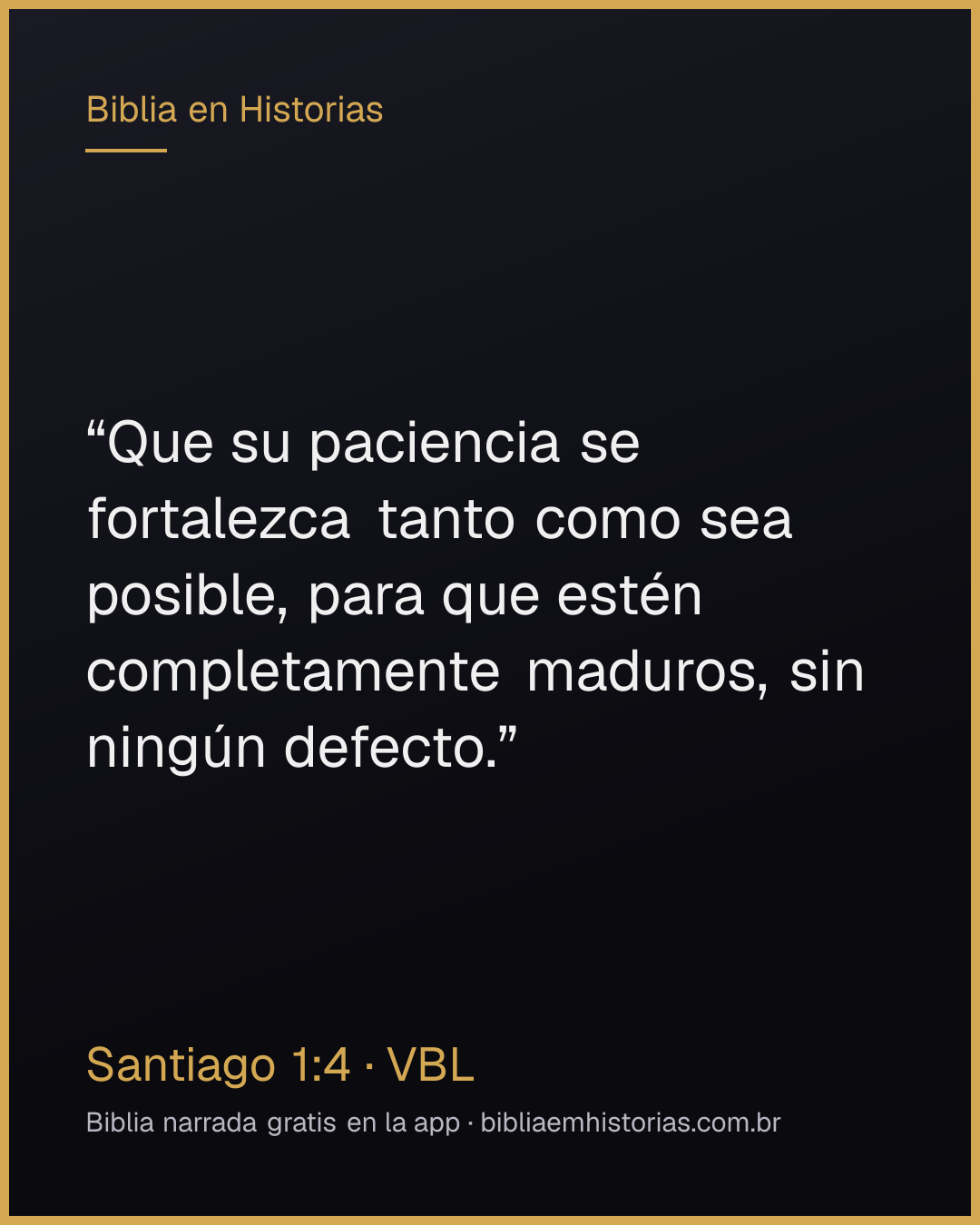 Imagen del versículo Santiago 1:4 para compartir