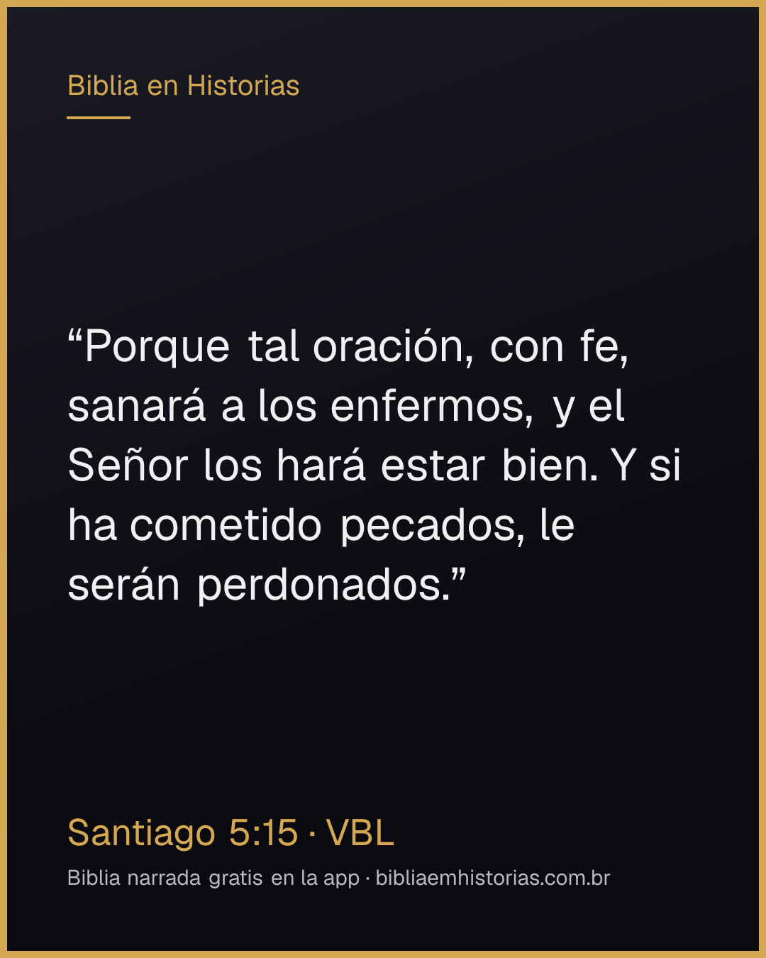Imagen del versículo Santiago 5:15 para compartir