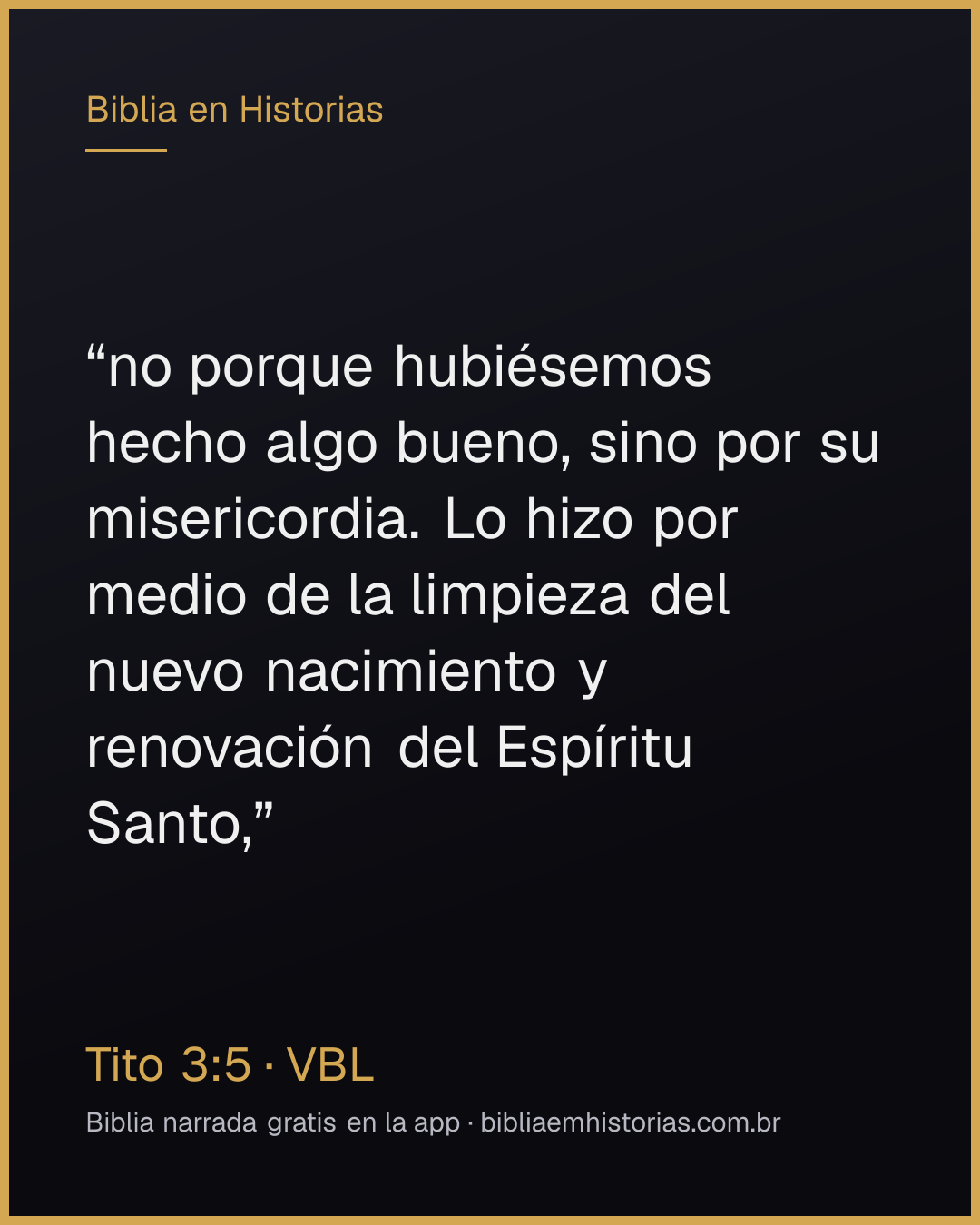 Imagen del versículo Tito 3:5 para compartir