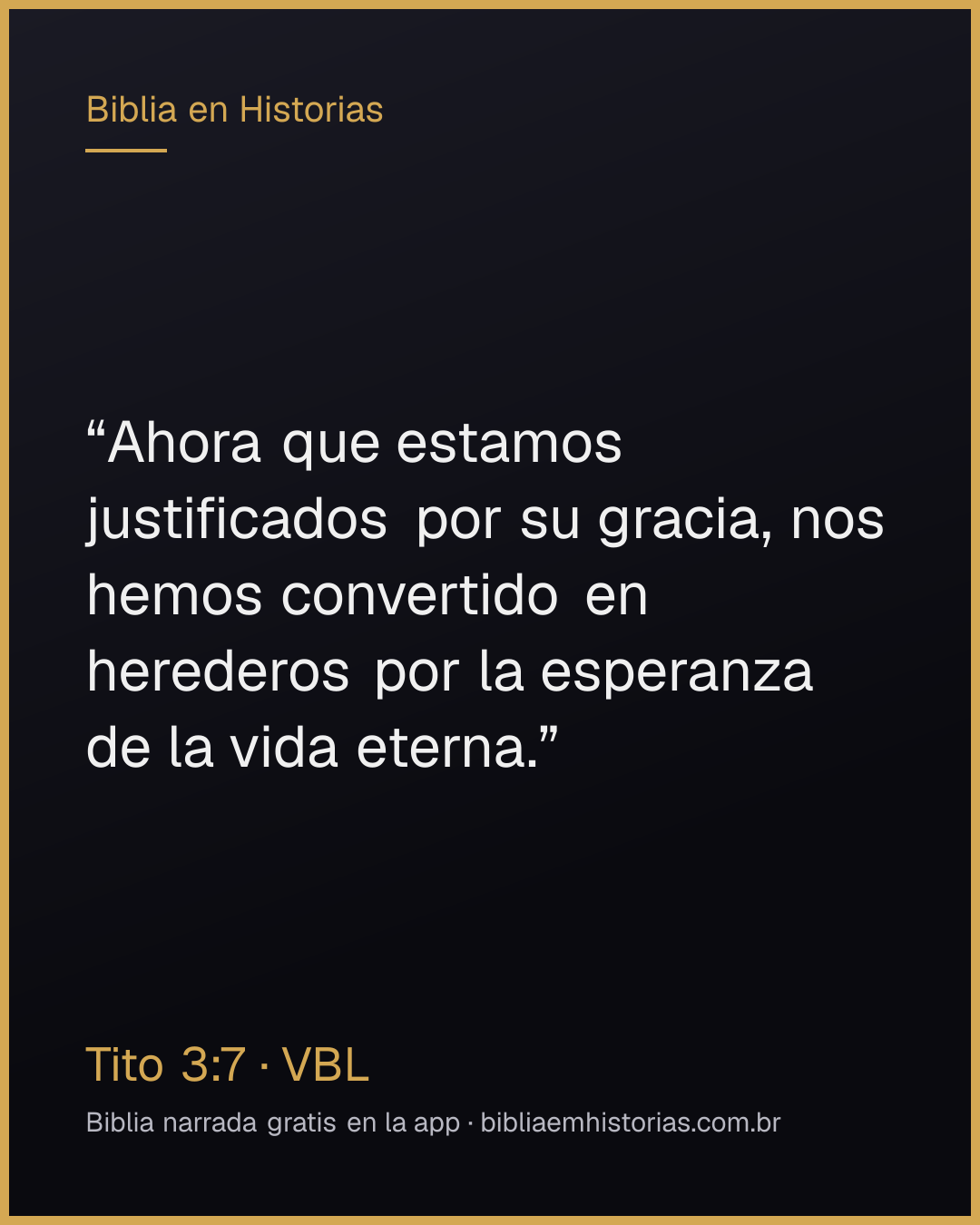 Imagen del versículo Tito 3:7 para compartir