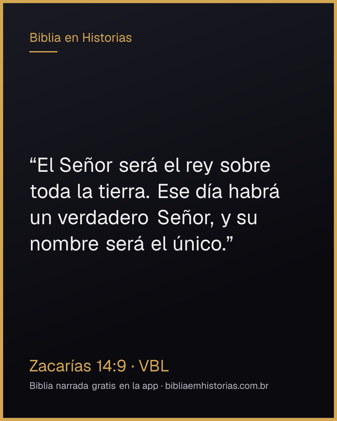 Imagen del versículo Zacarías 14:9 para compartir