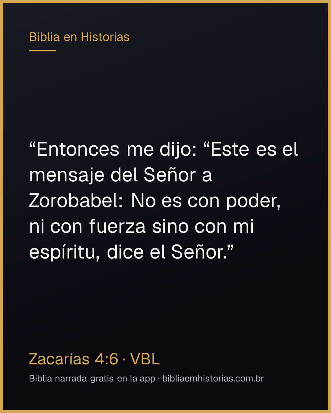 Imagen del versículo Zacarías 4:6 para compartir