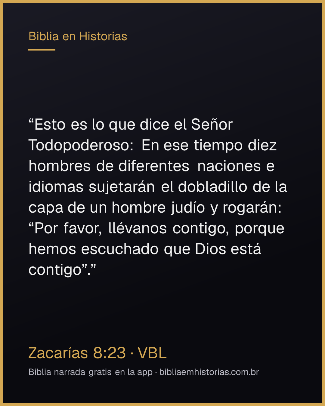 Imagen del versículo Zacarías 8:23 para compartir