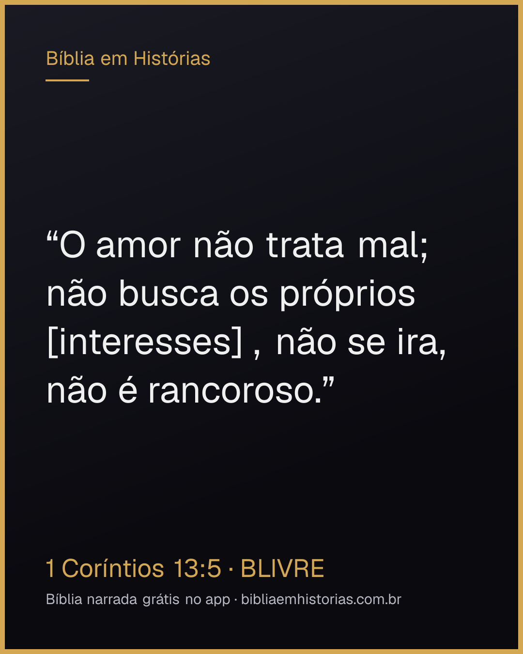 Imagem do versículo 1 Coríntios 13:5 para compartilhar