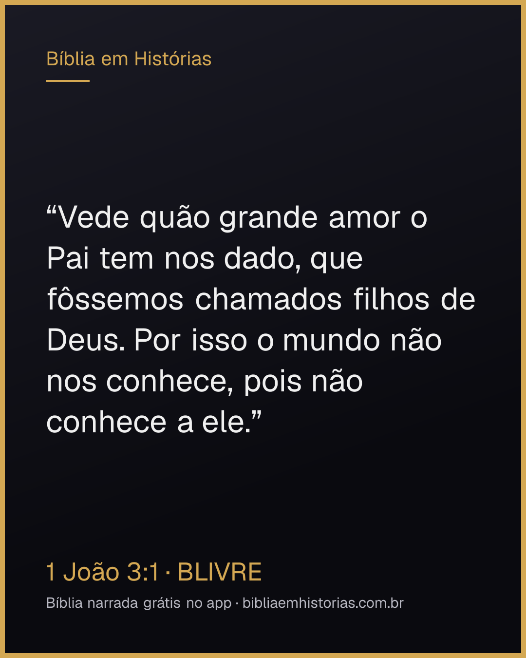 Imagem do versículo 1 João 3:1 para compartilhar