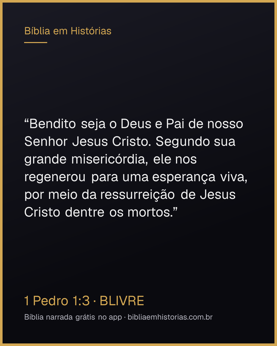 Imagem do versículo 1 Pedro 1:3 para compartilhar