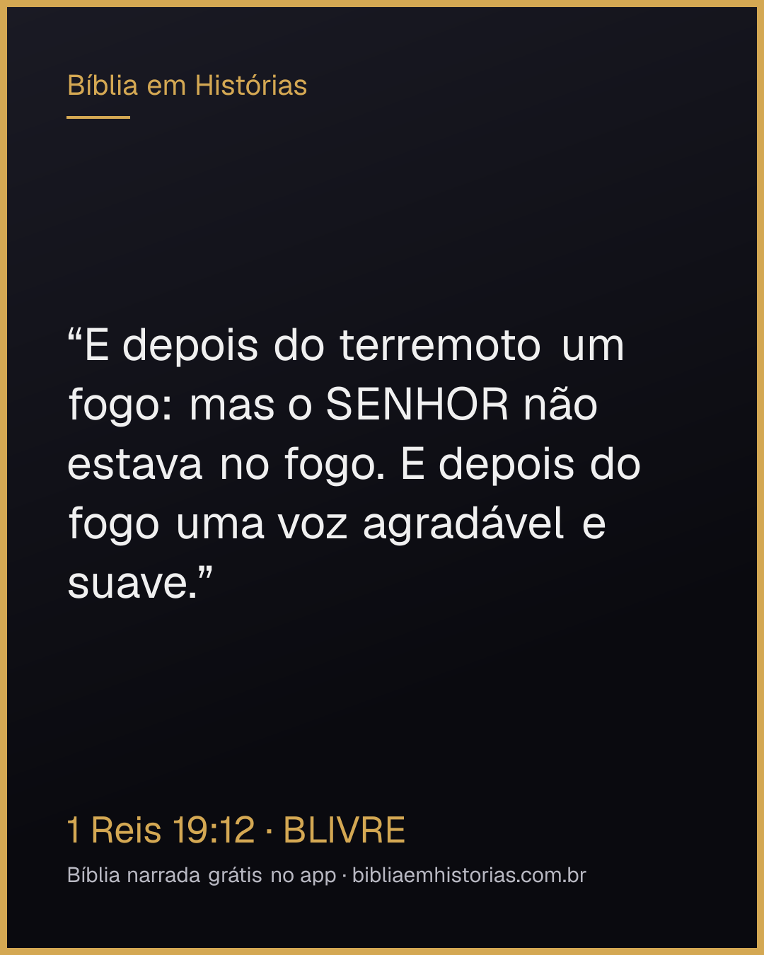 Imagem do versículo 1 Reis 19:12 para compartilhar