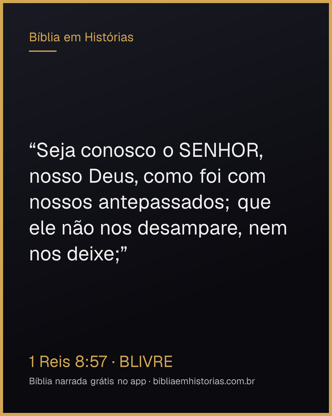 Imagem do versículo 1 Reis 8:57 para compartilhar