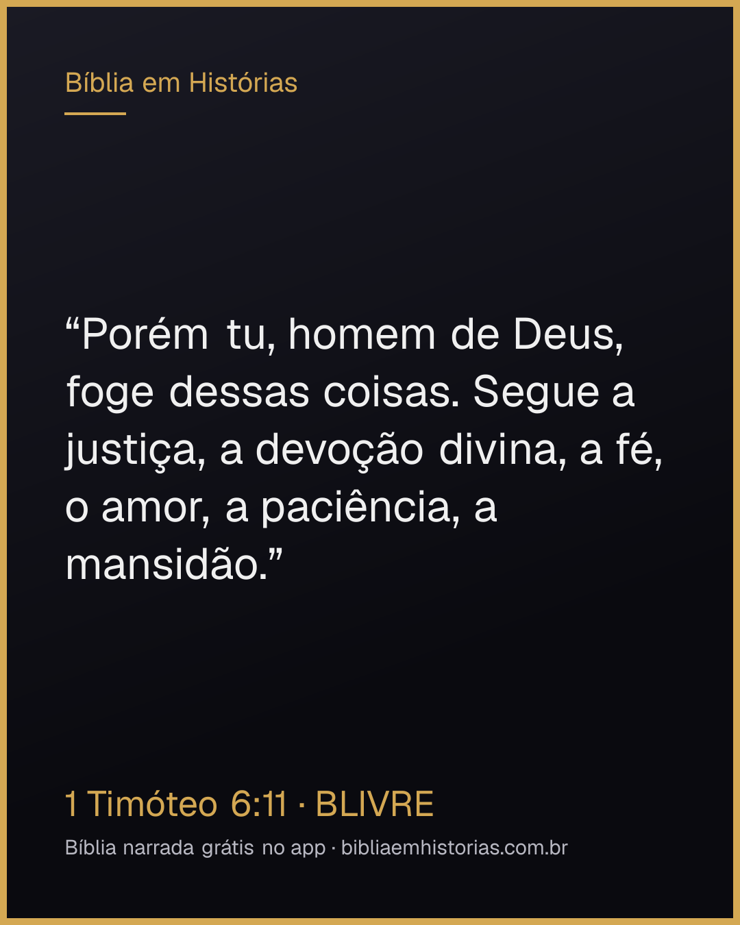 Imagem do versículo 1 Timóteo 6:11 para compartilhar