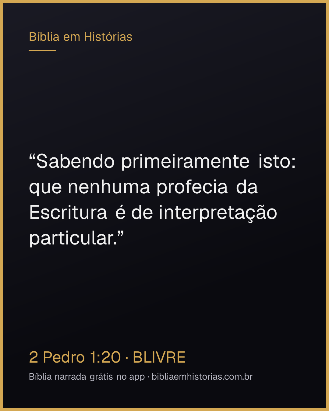 Imagem do versículo 2 Pedro 1:20 para compartilhar