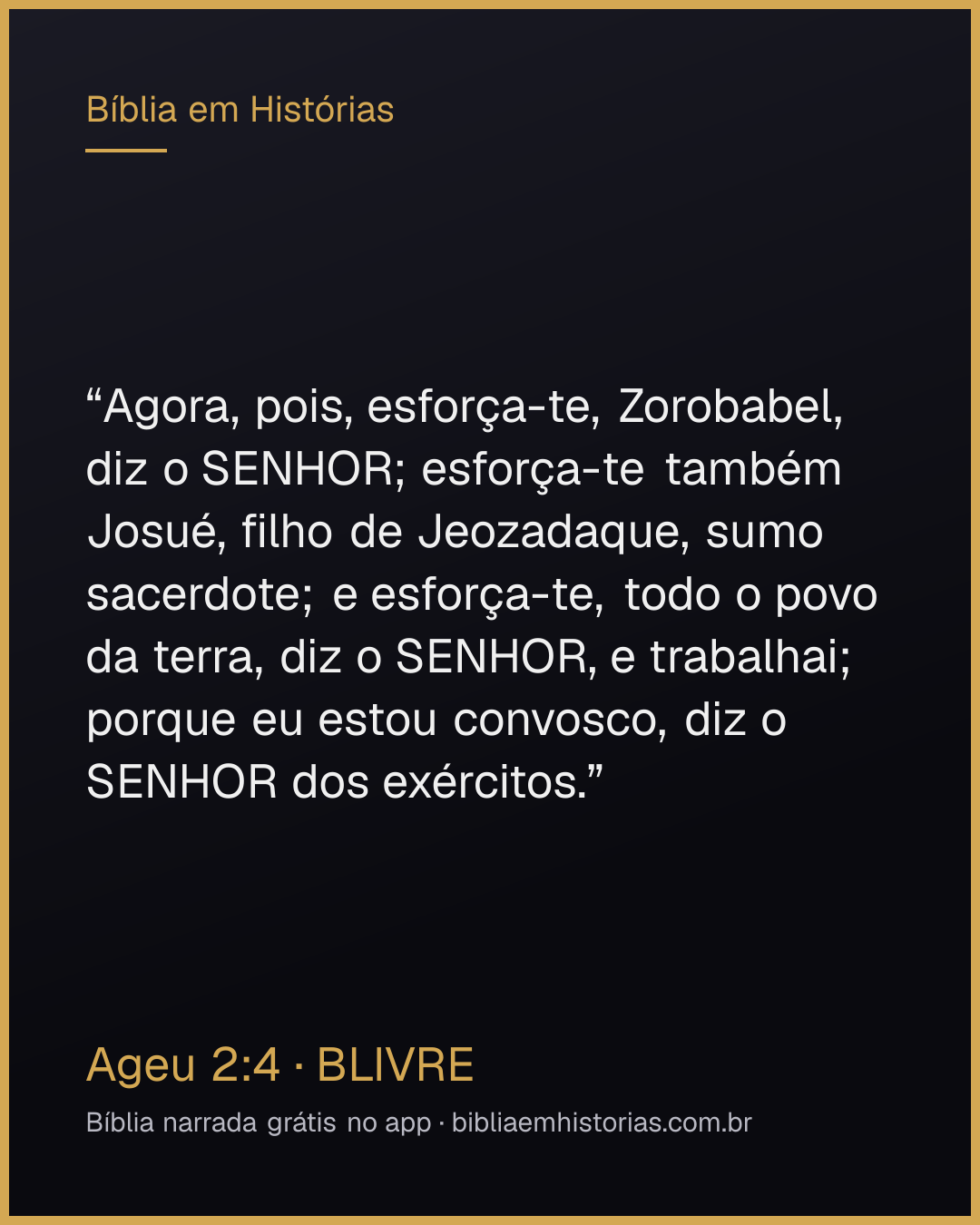 Imagem do versículo Ageu 2:4 para compartilhar