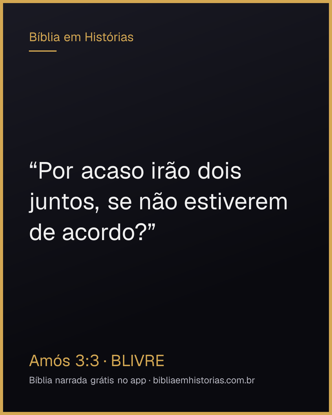 Imagem do versículo Amós 3:3 para compartilhar