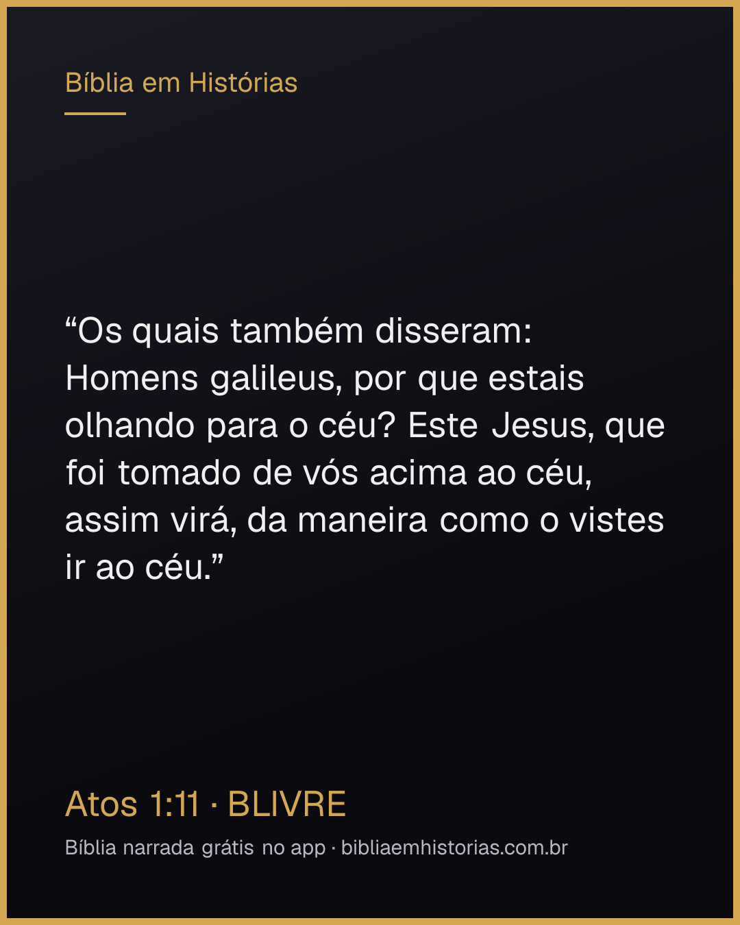 Imagem do versículo Atos 1:11 para compartilhar