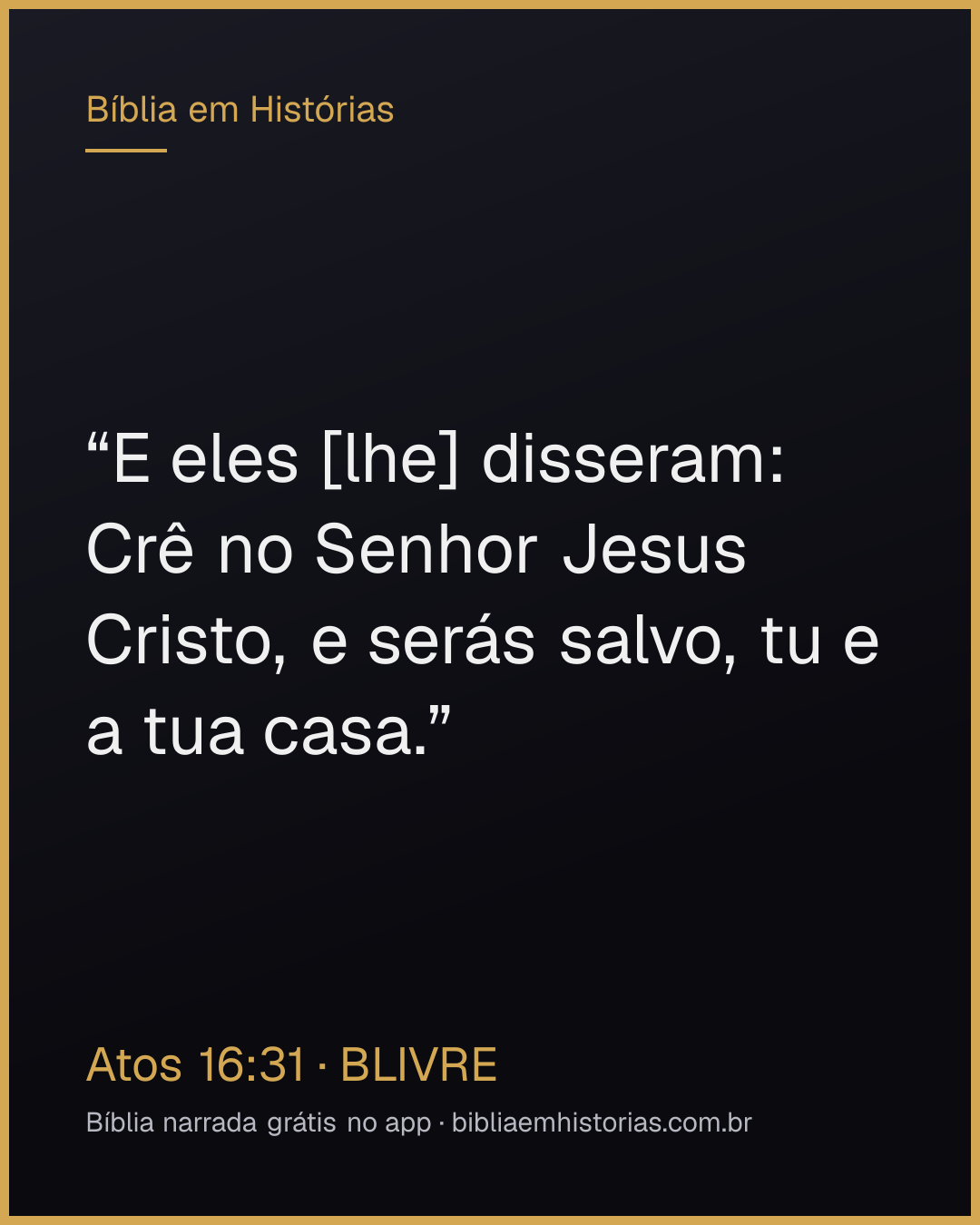 Imagem do versículo Atos 16:31 para compartilhar
