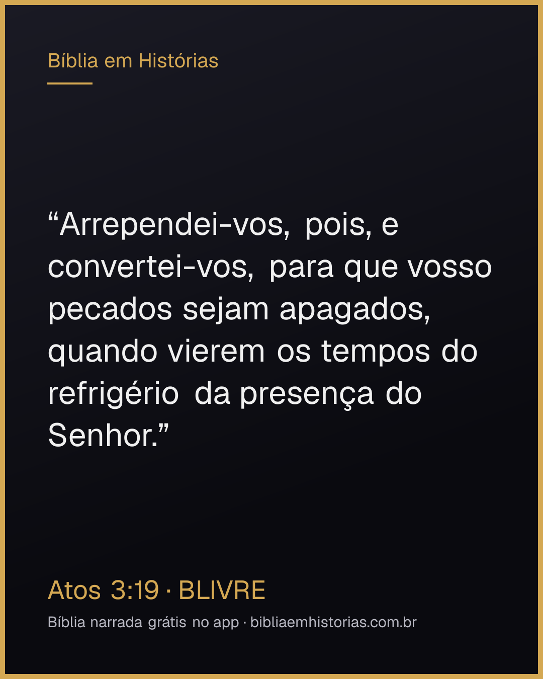 Imagem do versículo Atos 3:19 para compartilhar