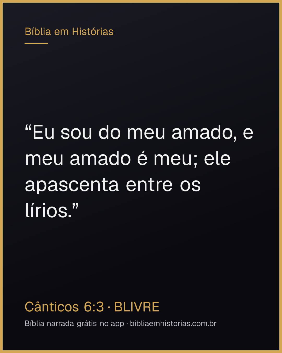 Imagem do versículo Cânticos 6:3 para compartilhar