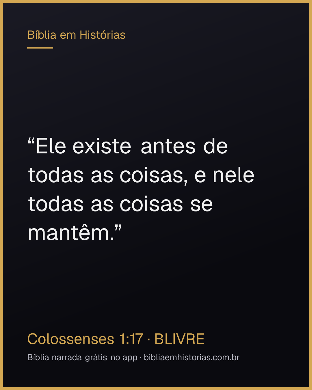 Imagem do versículo Colossenses 1:17 para compartilhar