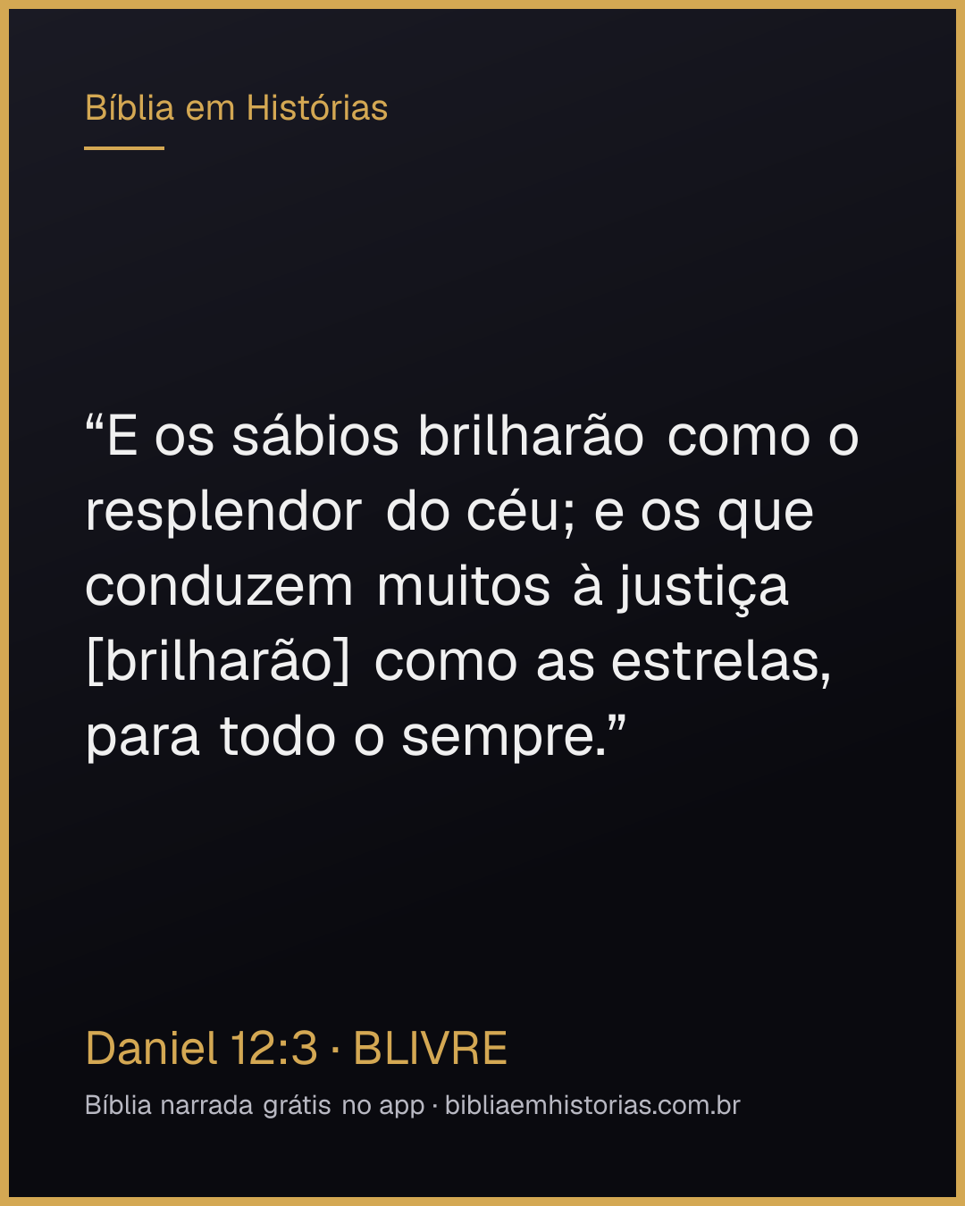 Imagem do versículo Daniel 12:3 para compartilhar