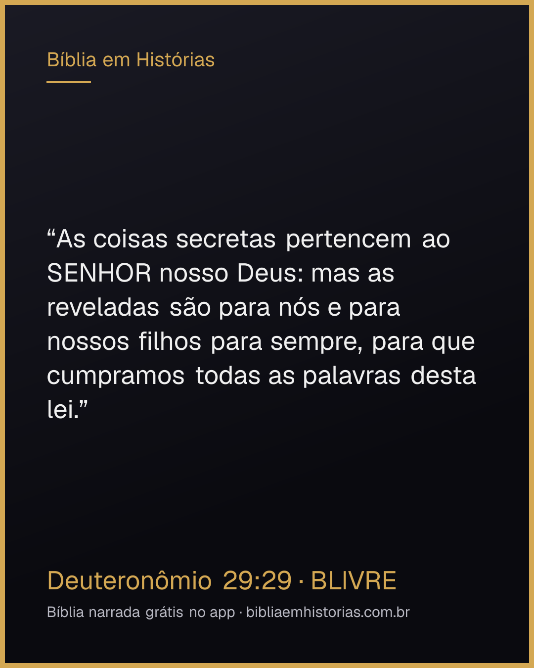 Imagem do versículo Deuteronômio 29:29 para compartilhar
