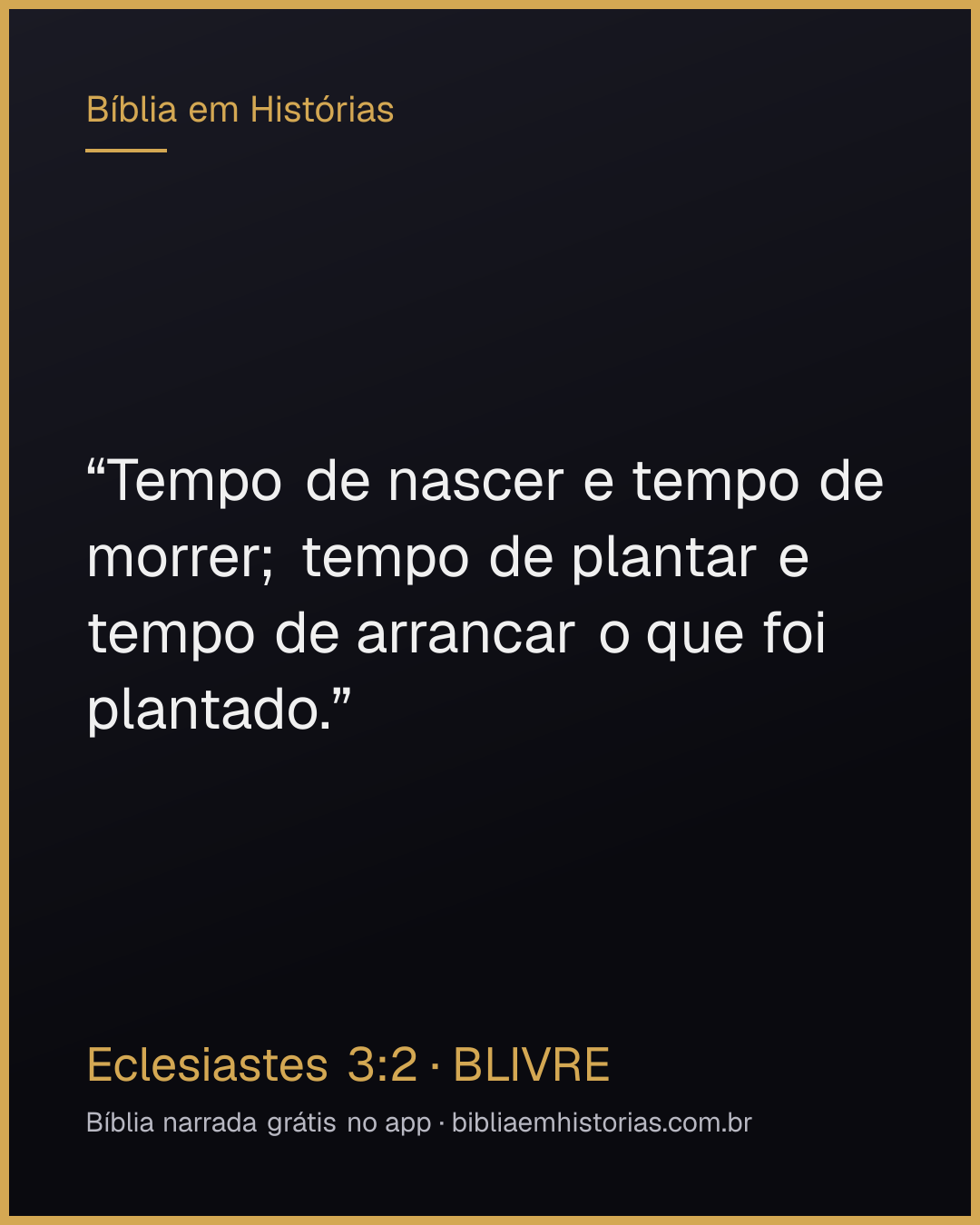 Imagem do versículo Eclesiastes 3:2 para compartilhar