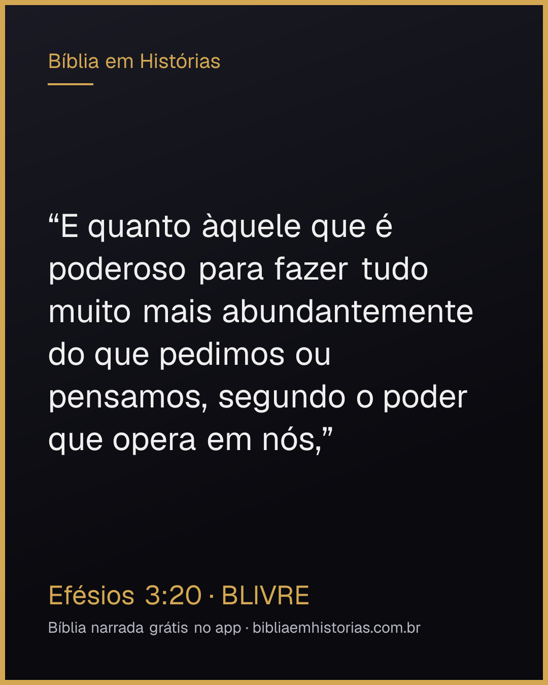 Imagem do versículo Efésios 3:20 para compartilhar