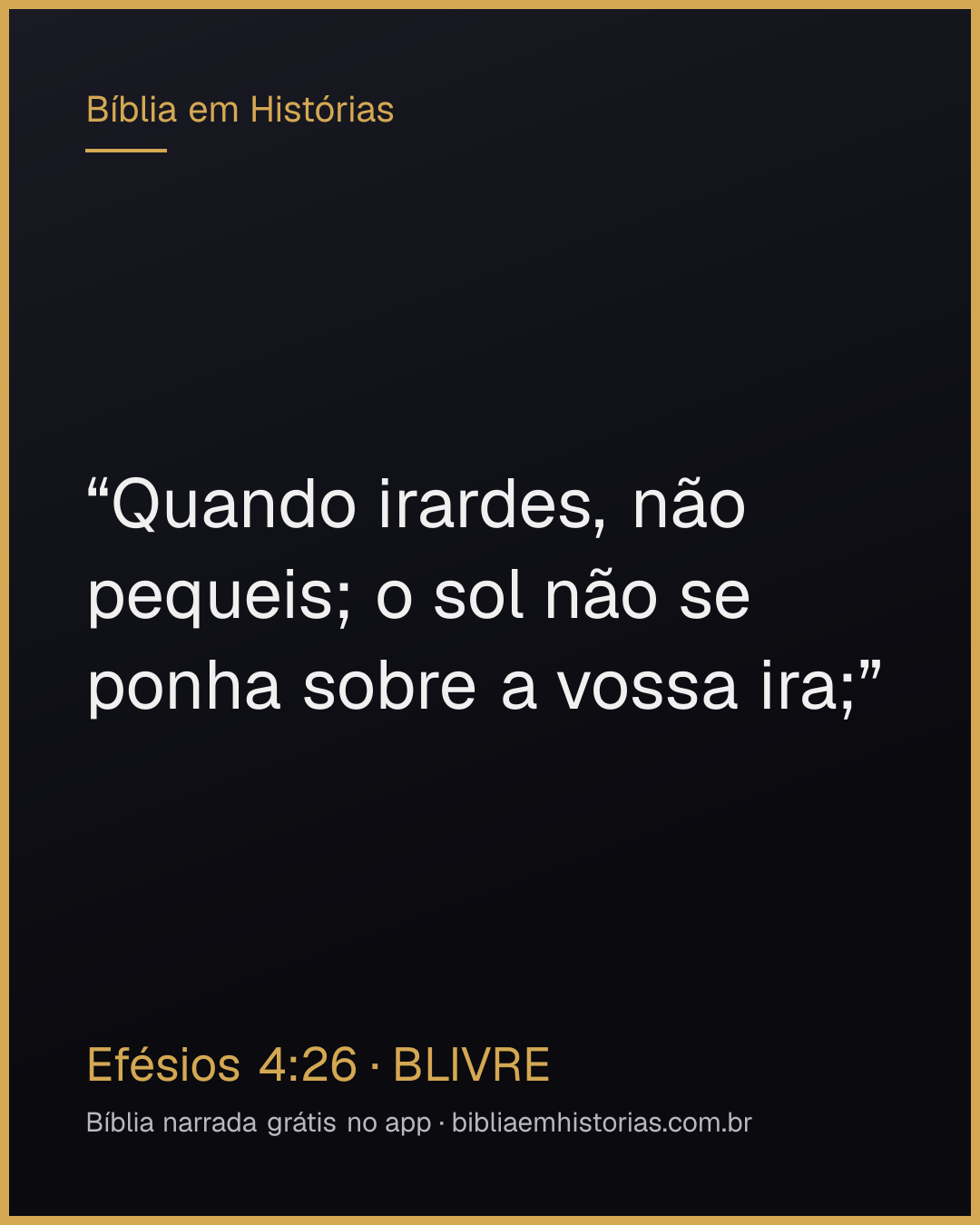 Imagem do versículo Efésios 4:26 para compartilhar
