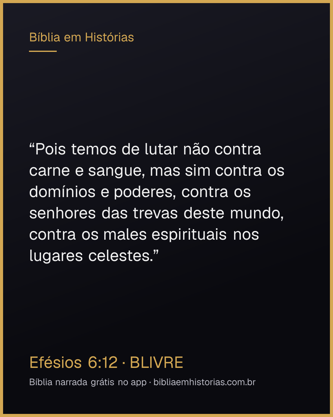 Imagem do versículo Efésios 6:12 para compartilhar