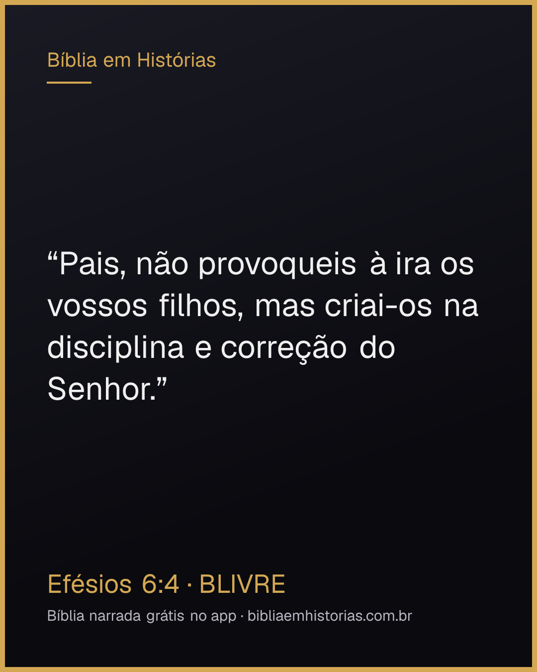 Imagem do versículo Efésios 6:4 para compartilhar
