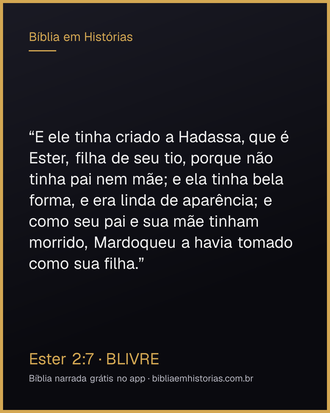 Imagem do versículo Ester 2:7 para compartilhar