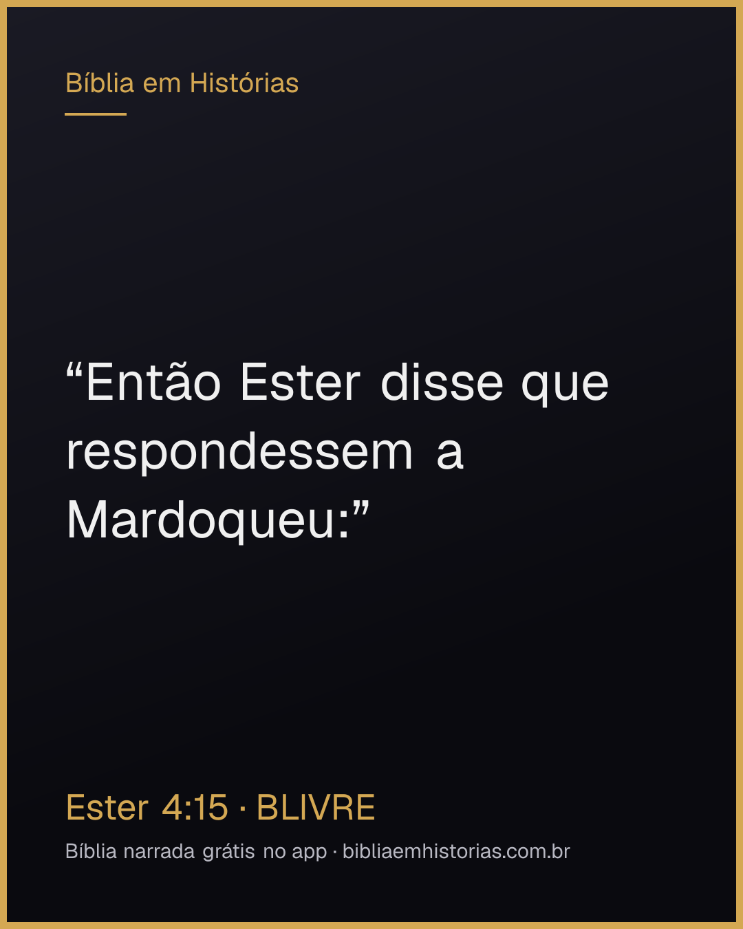 Imagem do versículo Ester 4:15 para compartilhar