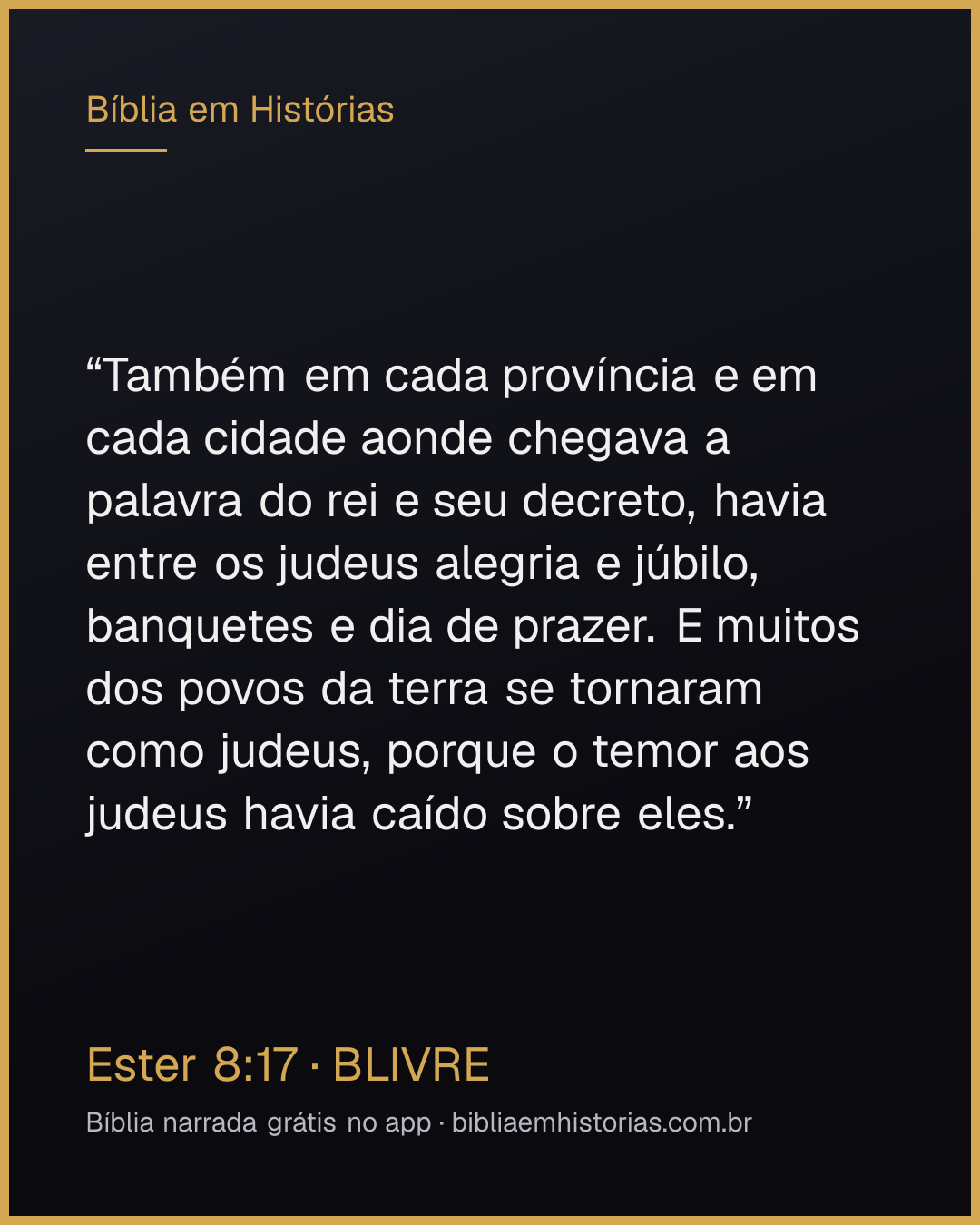 Imagem do versículo Ester 8:17 para compartilhar