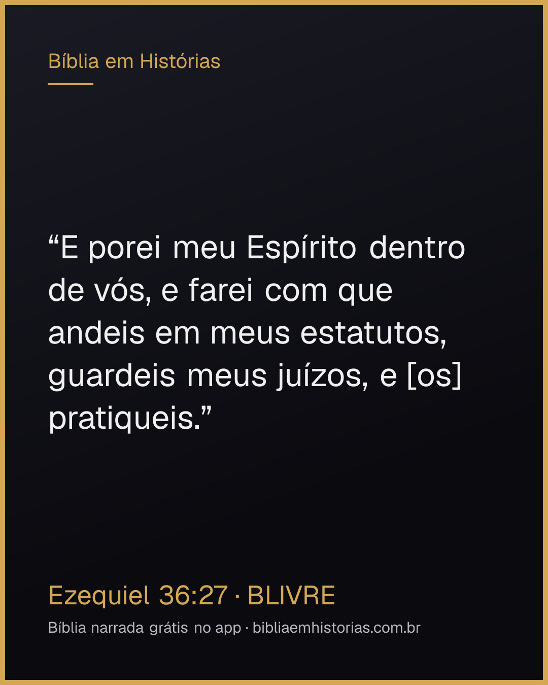 Imagem do versículo Ezequiel 36:27 para compartilhar
