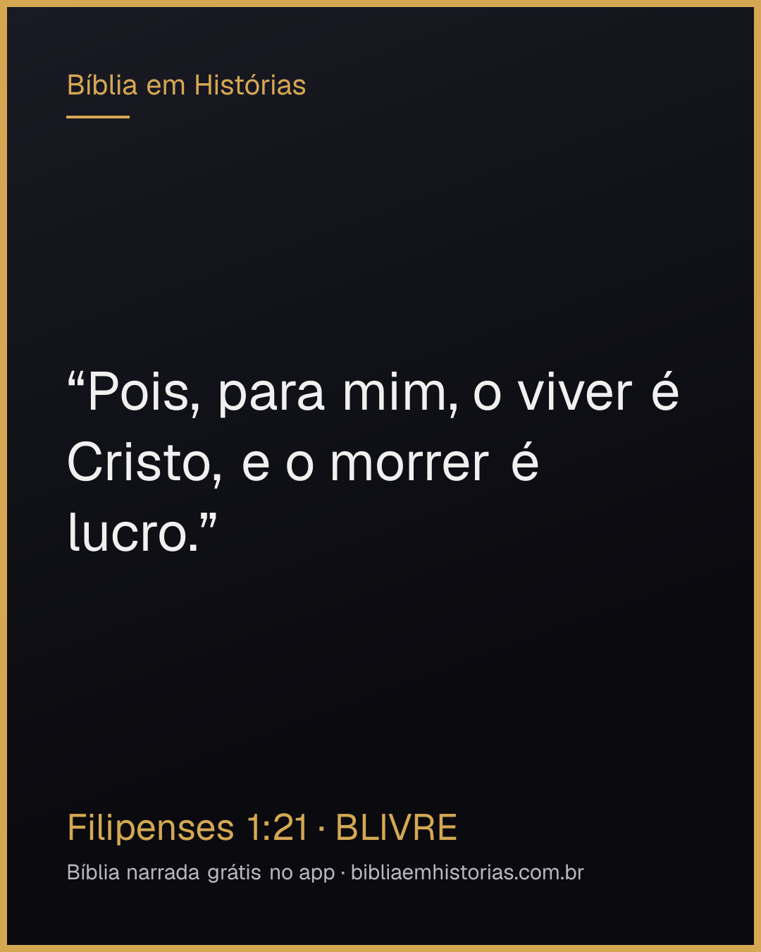 Imagem do versículo Filipenses 1:21 para compartilhar