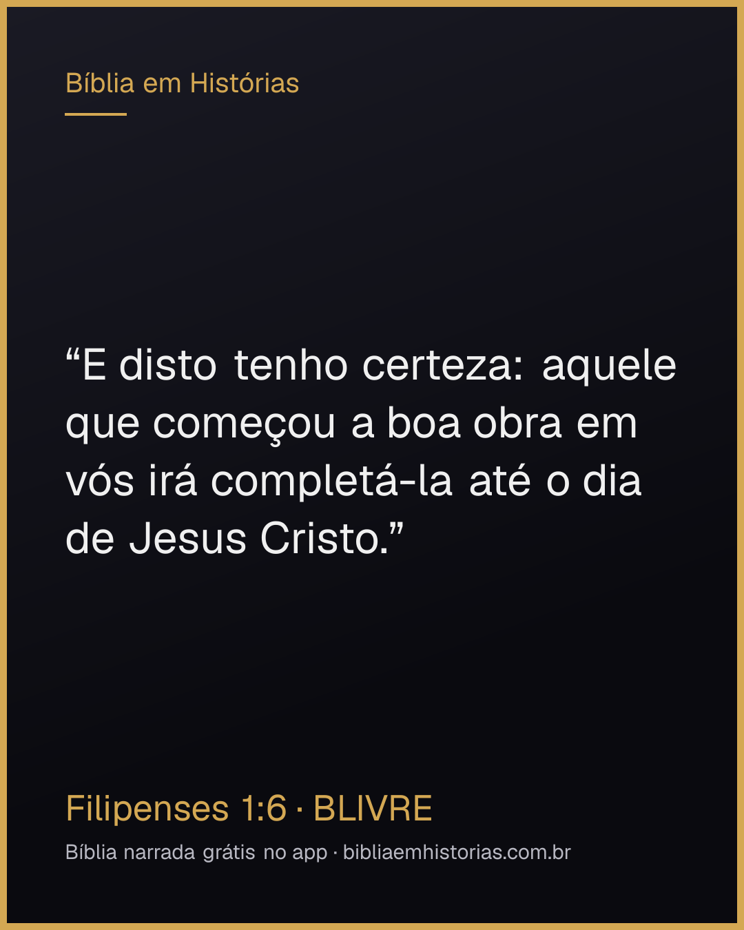 Imagem do versículo Filipenses 1:6 para compartilhar