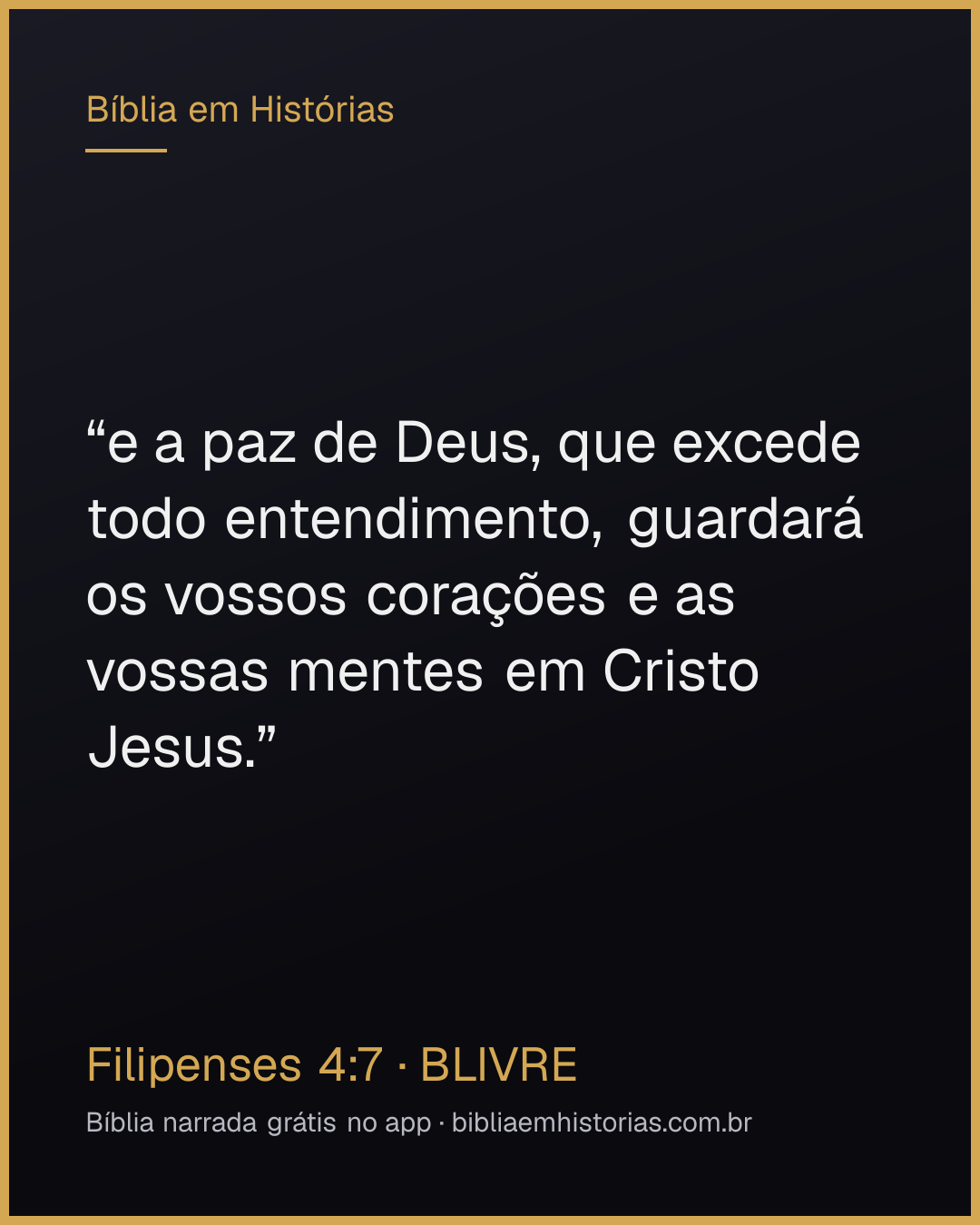 Imagem do versículo Filipenses 4:7 para compartilhar