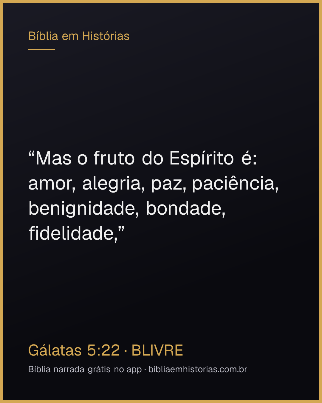 Imagem do versículo Gálatas 5:22 para compartilhar