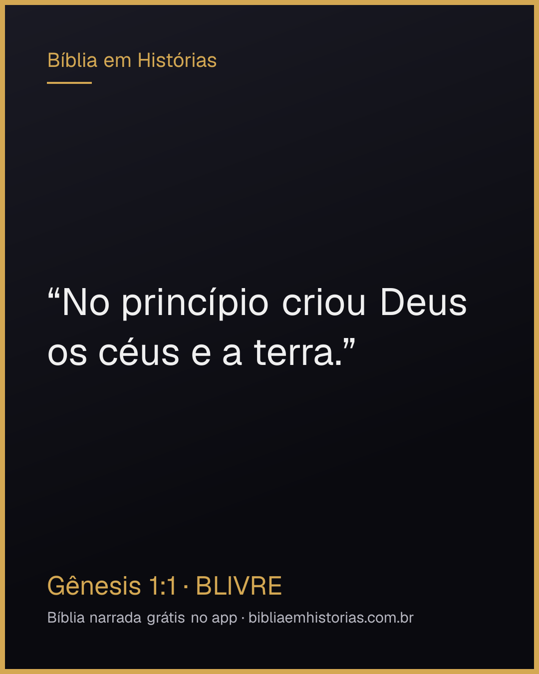 Imagem do versículo Gênesis 1:1 para compartilhar